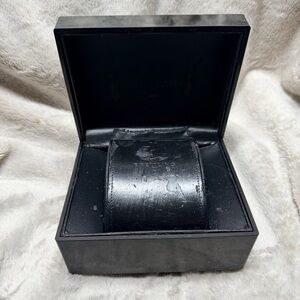 BREITLING Black Laminated Wooden Watch Box 6x4.75x3.10 inches